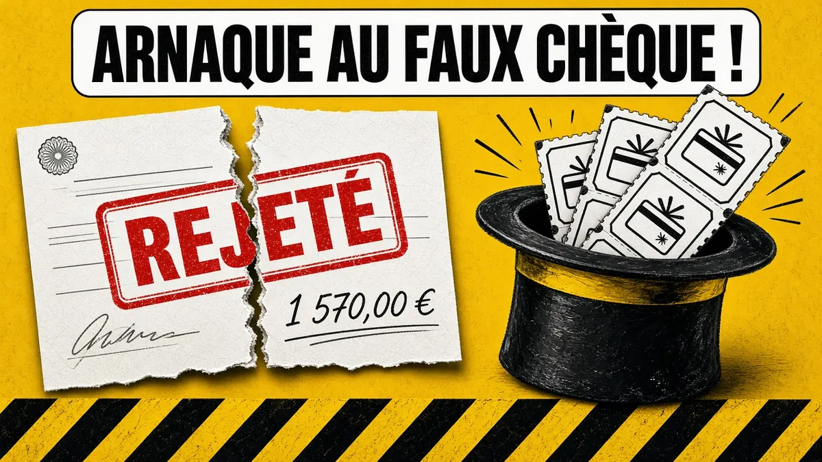 Un chèque plus élevé que prévu et une demande de remboursement en coupons ? C'est une arnaque.